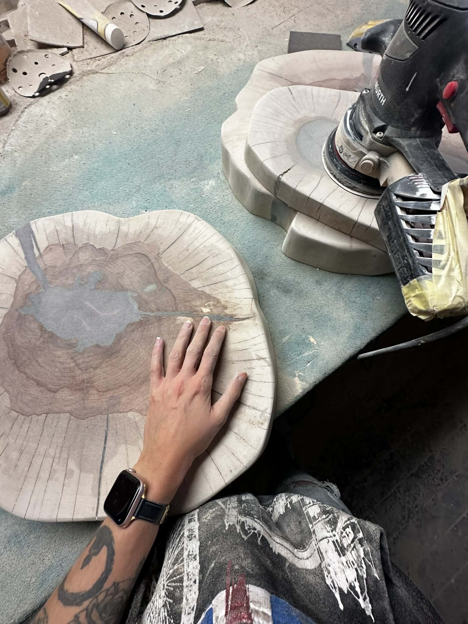 8 broušení epoxidu